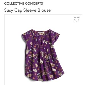 Stitch Fix Susy Cap Sleeve floral blouse